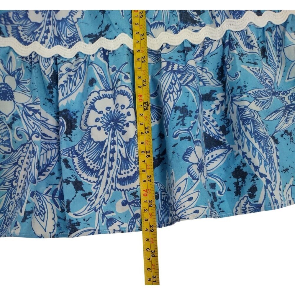 Stellah New York Blue & White Floral Print Sundress With Tie Straps, Size L. NWT - Picture 8 of 8